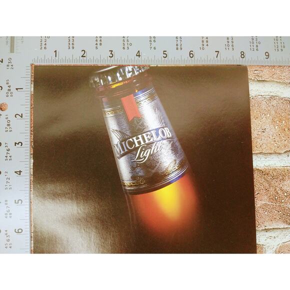 2004 Michelob Print Ad Light on Calories Full on Taste Beer Bottle Neck Image - Picture 6 of 7